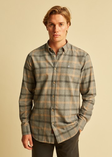 Plaid Shirt, Melange Flannel