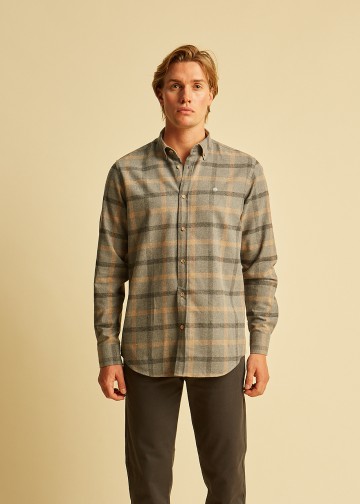 Plaid Shirt, Melange Flannel