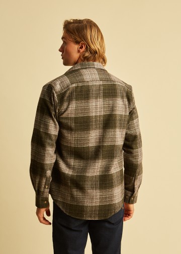 Plaid Over-Shirt, Melange Flannel
