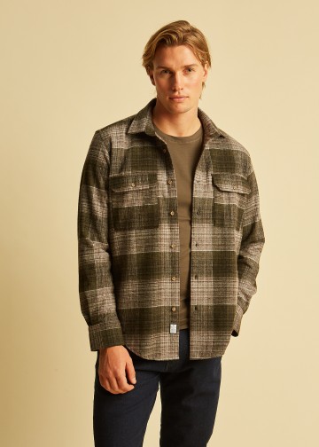 Plaid Over-Shirt, Melange Flannel