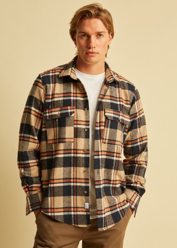Plaid Over-Shirt, Melange Flannel
