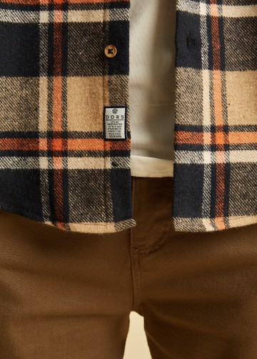 Plaid Over-Shirt, Melange Flannel