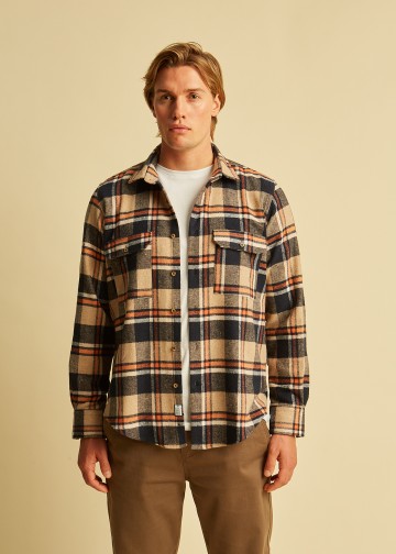 Plaid Over-Shirt, Melange Flannel