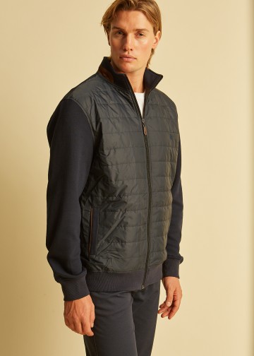 Sweater Cardigan, with padded front part