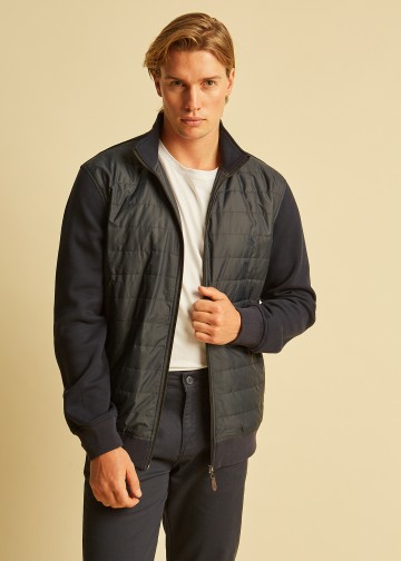 Sweater Cardigan, with padded front part