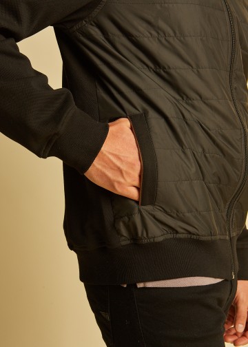 Sweater Cardigan, with padded front part
