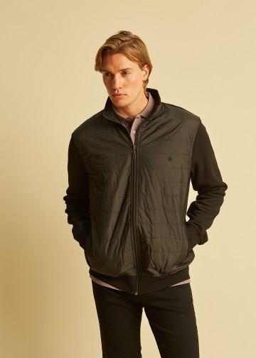 Sweater Cardigan, with padded front part