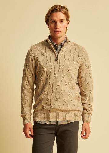 Half Zip Pullover, Wool blend