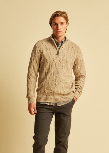 Half Zip Pullover, Wool blend
