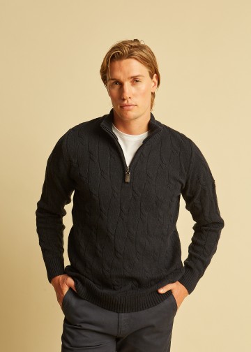 Half Zip Pullover, Wool blend