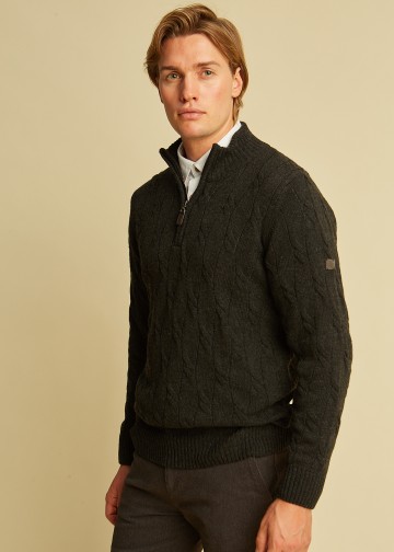 Half Zip Pullover, Wool blend