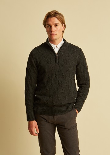 Half Zip Pullover, Wool blend