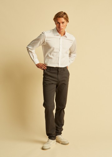 Chino Trousers by Fine Canvas Fabric