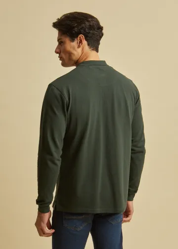 Longsleeves Polo Shirt, Pique Fabric