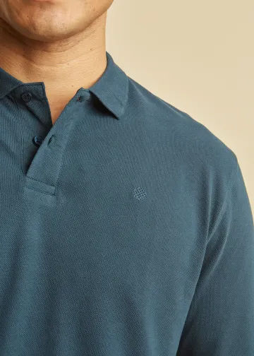 Longsleeves Polo Shirt, Pique Fabric