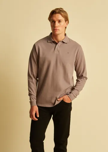 Longsleeves Polo Shirt, Pique Fabric