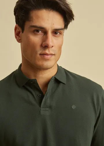 Longsleeves Polo Shirt, Pique Fabric