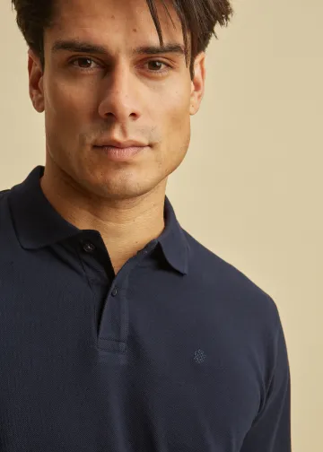 Longsleeves Polo Shirt, Pique Fabric