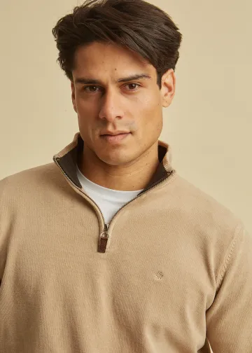 Half Zip Pullover, Chenille