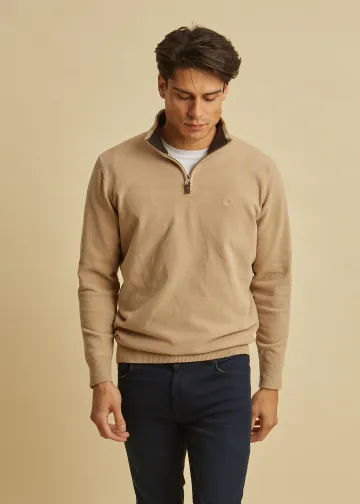 Half Zip Pullover, Chenille