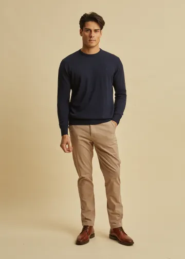 Chino Trousers by Cotton Twill Fabric