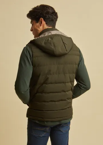 Padded Vest with Detachable Hood