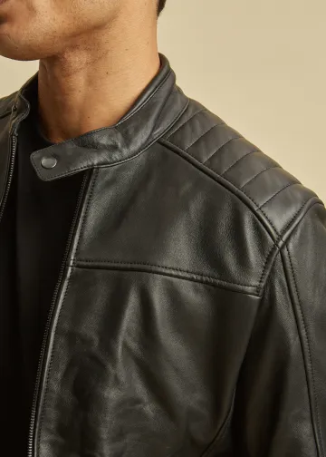 Δερμάτινο Μπουφάν τύπου Biker