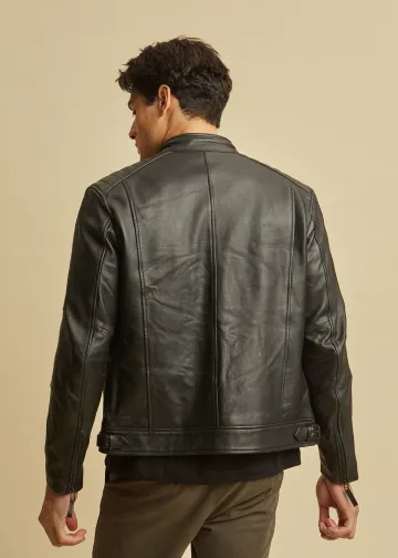 Δερμάτινο Μπουφάν τύπου Biker