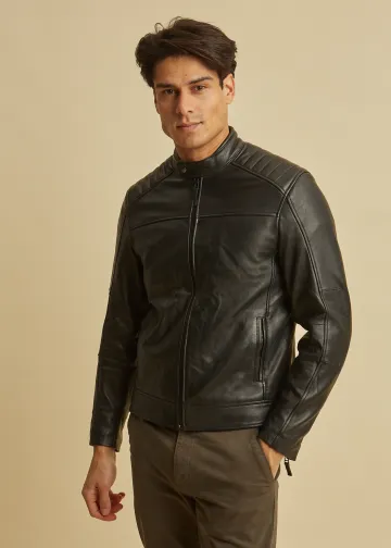 Δερμάτινο Μπουφάν τύπου Biker