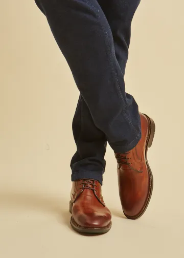 Leather Derby Ankle Boots