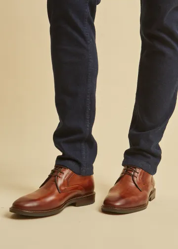 Leather Derby Ankle Boots