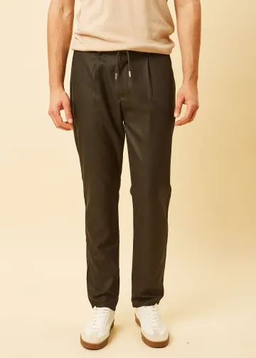 Chino Trousers with Elastic Waist
