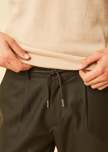 Chino Trousers with Elastic Waist