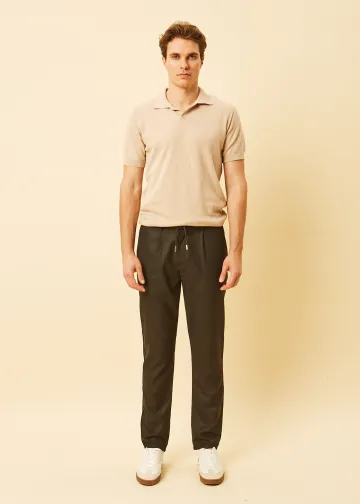Chino Trousers with Elastic Waist