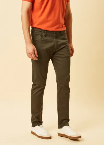 Παντελόνι Πεντάτσεπο από Βαμβακερό Ύφασμα Twill