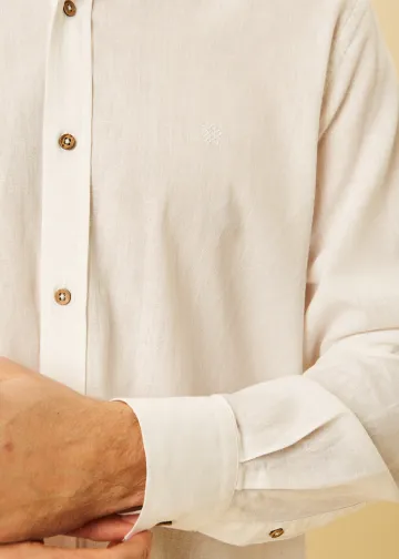 Solid Color Linen Shirt
