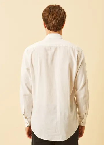 Solid Color Linen Shirt