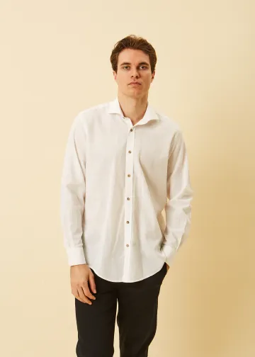 Solid Color Linen Shirt