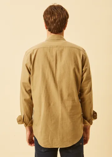 Solid Color Linen Shirt