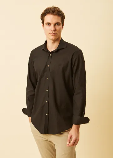 Solid Color Linen Shirt
