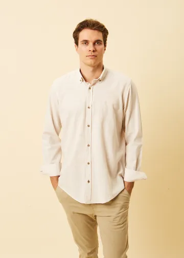 Solid Color Linen Blend Shirt