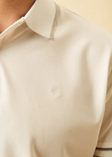 Μπλούζα Polo, Ύφασμα Melange Πικέ