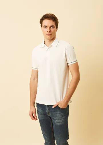 Μπλούζα Polo, Ύφασμα Melange Πικέ