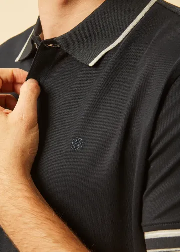 Μπλούζα Polo, Ύφασμα Melange Πικέ