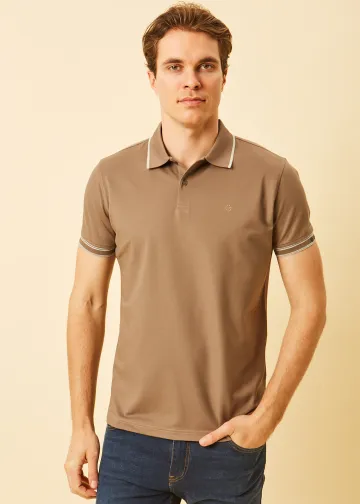 Μπλούζα Polo, Ύφασμα Melange Πικέ