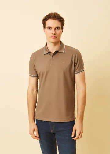Μπλούζα Polo, Ύφασμα Melange Πικέ