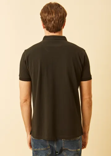 Polo Shirt, Mao Collar, Pima Cotton Pique Fabric