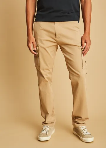 Cargo Trousers by Cotton Twill Fabric