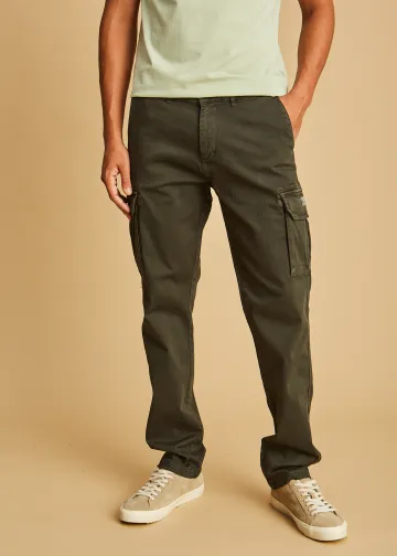 Cargo Trousers by Cotton Twill Fabric