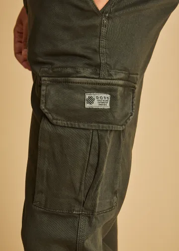 Cargo Trousers by Cotton Twill Fabric